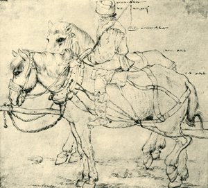ライダーと2頭の馬、1559-1563、1943年。 作： Pieter Bruegel the Elder