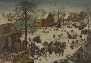ベツレヘムでのナンバリング 作： Pieter Bruegel the Elder