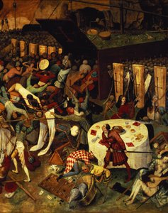 死の勝利、右下セクションの詳細、1562 作： Pieter Bruegel the Elder