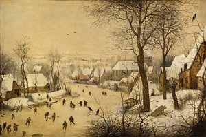 バード・トラップのある冬景色 作： ピーター・ブリューゲル長老