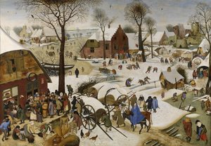 オランダ：ベツレヘムの国勢調査 ベツレヘムの国勢調査 作： ピーター・ブリューゲル・ザ・ヤング