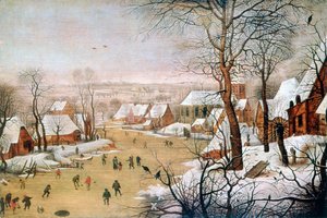 鳥の罠、c1584-1638 作： Pieter Brueghel the Younger