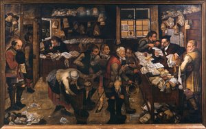 村の弁護士、1621年。 作： Pieter Brueghel the Younger