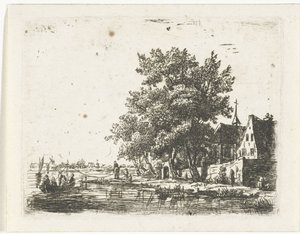 修道院へのはしけ 作： Pieter Casper Christ