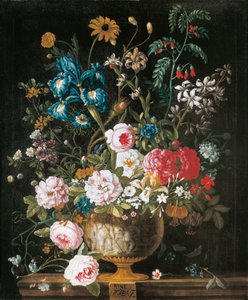 6月、花の12か月から、静物の花のカレンダー 作： Pieter Casteels