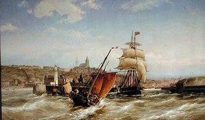 ブーローニュ港 作： Pieter Christiaan Cornelis Dommelshuizen