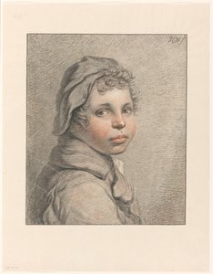 少年の頭を研究 作： Pieter Christoffel Wonder (signed by artist)