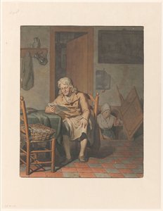 読書マンとインテリア。 作： Pieter Christoffel Wonder