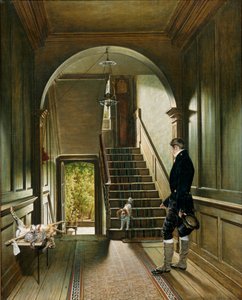 画家のロンドンレジデンスの階段、1828