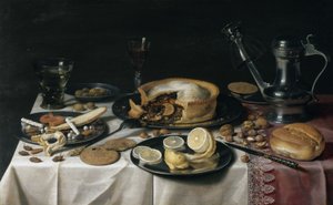 静物、1625-30 作： Pieter Claesz