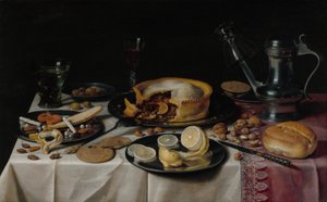 静物画、1625 年頃。 作： Pieter Claesz