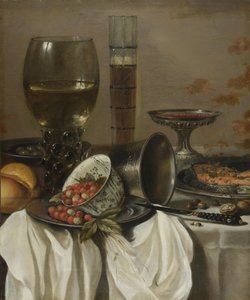 飲酒器のある静物、1649 作： Pieter Claesz