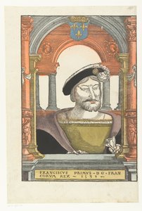 フランスのフランシス1世の肖像 フランシス・プリムス - d g. francorum rex (オブジェクトのタイトル) 作： Pieter Coecke van Aelst (I) (circle of)