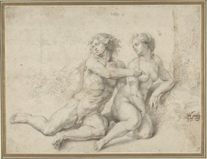 堕落、アダムとイブ 作： Pieter Coecke van Aelst (I)