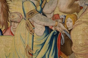 フランダースのタペストリー。 シリーズ 七つの大罪（七つの大罪）：Vanity（プライド）。 漫画家のピーター・クーケ・ファン・アールスト。 ブリュッセルの工房。 1542年から1544年頃。 作： Pieter Coecke van Aelst