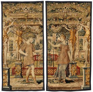VertumnusとPomona：農夫に変身したVertumnus、1550年頃（金、羊毛、絹） 作： Pieter Coecke van Aelst