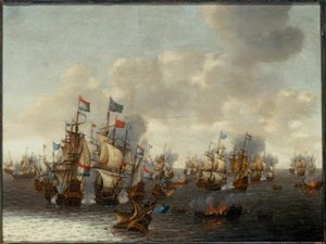 四日間の海戦 作： Pieter Cornelisz. Soest