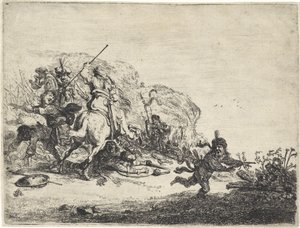 騎手の戦い 作： Pieter Cornelisz. Verbeeck