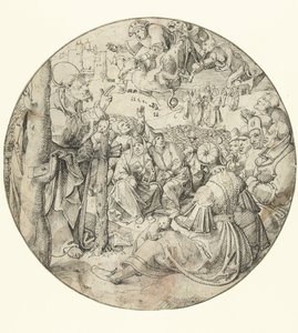 ピーターは魔術師シモンの没落を引き起こします 作： Pieter Cornelisz. genaamd Kunst