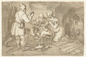 羊飼いの礼拝 作： Pieter Cornelisz. van Rijck