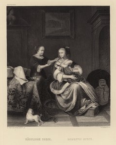 国内シーン 作： Pieter Cornelisz van Slingelandt