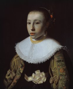 若い女の子の肖像 作： Pieter Dubordieu