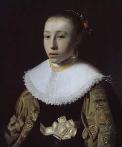 少女の肖像、1633-35 作： Pieter Dubordieu