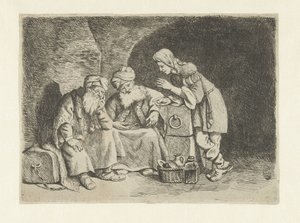 ジョセフ、パン屋と酌取りの夢を語る 作： Pieter Fransz de Grebber