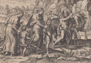 青春、『The Course of Human Life』、1570年より。 作： Pieter Furnius
