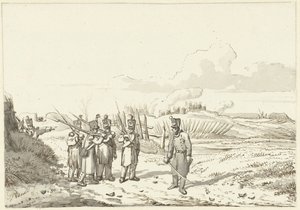 包囲パトロール、1813-1814 作： Pieter Gerardus van Os (signed by artist)