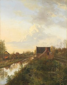 運河は？S-グレイブランド。 1818 作： Pieter Gerardus van Os