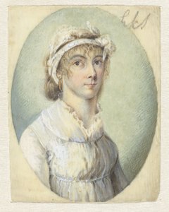 若い女性の肖像、右向きの三分の二正面 作： Pieter Gerardus van Os