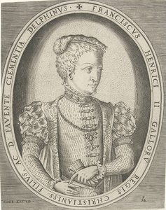 フランスのフランシス2世の肖像1544-1560 作： Pieter Heyden van der