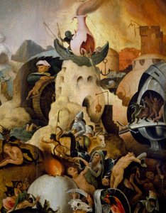 最後の審判」1554年頃 ピーテル・ヒュース（1520年頃-1584年頃）の絵画、パネルに油彩 作： Pieter Huys