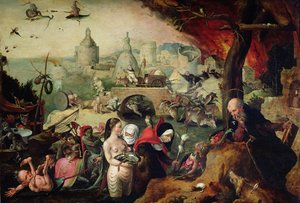 聖アントニウスの誘惑、1547 作： Pieter Huys