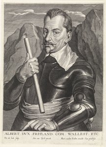ヴァレンシュタインのアルブレヒト1583-1634、1630年頃 作： Pieter I Jode de