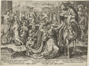 サビニ人とローマ人の和解 ローマ史の情景（シリーズタイトル） 作： Pieter Jalhea Furnius