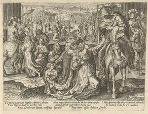 サビニ人とローマ人の和解 ローマ史の情景（シリーズタイトル） 作： Pieter Jalhea Furnius
