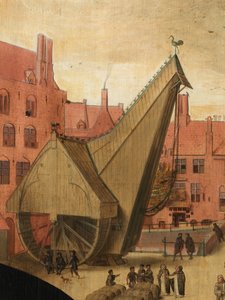Jan van Eyewerve の肖像の詳細 作： Pieter Jansz. Pourbus