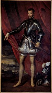 ギーズ公フランソワ・ド・ロレーヌ（1519-1563）の頭上の肖像 ピーテル・プールブス（1523-1584）の絵画（ec.flam.） 17世紀 ナンシー、ボザール美術館蔵 作： Pieter Jansz. Pourbus