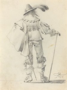 後ろから見た紳士 作： Pieter Jansz Quast