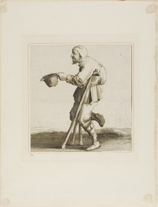 施しを乞う哀れな乞食』（T is al verwart-gaernより）（もう紛らわしい。 作： Pieter Jansz. Quast