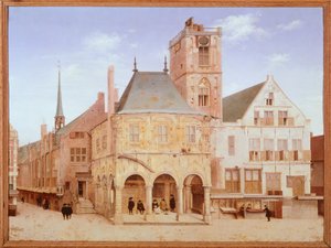 ピーテル・サエンレダムによるアムステルダムの旧市庁舎（オランダ 作： Pieter Jansz Saenredam