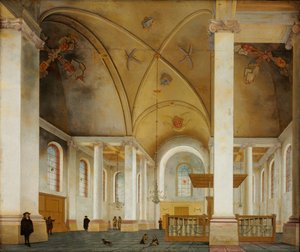 ハーレムのニューヴェ・ケルク - ピーテル・サエンレダム（1597-1665）の絵画 - 1653 - 木に油彩 - 86x103 - Szepmuveszeti Muzeum, Budapest