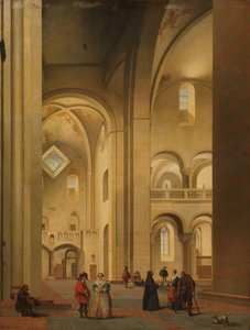 北東から見たユトレヒトのマリアケルクのトランセプト 作： Pieter Jansz Saenredam