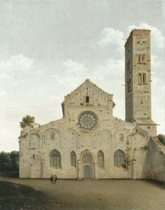 ユトレヒトの聖マリア教会の西側ファサード 作： Pieter Jansz Saenredam