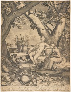 ベルタムヌスとポモナ 作： Pieter Jansz Saenredam