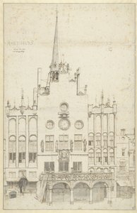 市庁舎の眺め、スヘルトーヘンボス 作： Pieter Jansz Saenredam