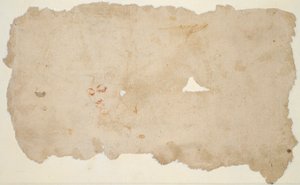 ハガルと天使 (直訳); 女性の顔のスケッチ (裏面) 作： Pieter Lastman