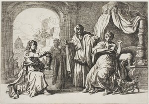 毒杯を受け取るソフォニスバ 作： Pieter Lastman